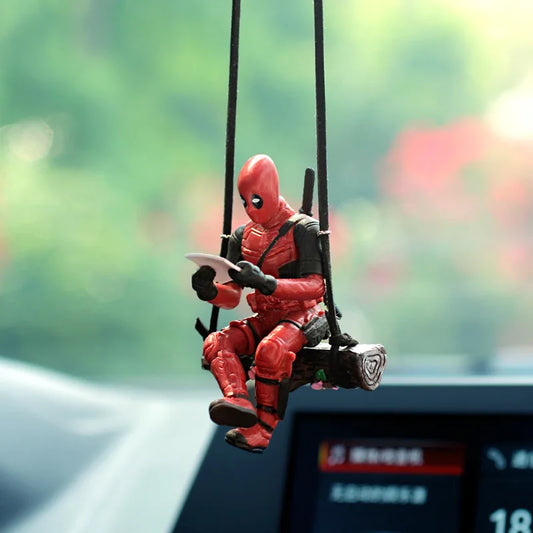 Disney Anime Figure Deadpool Car Ornaments